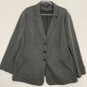 Ulla Popken Gray Dotted Blazer